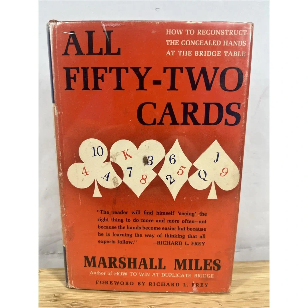 All Fifty-Two Cards – Marshall Miles – 1963 First‎ Edition First Printing HC wDJ